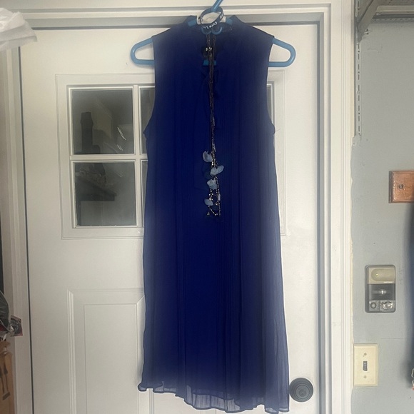 Dkny Dresses & Skirts - Elegant Blue Sleeveless Dress
